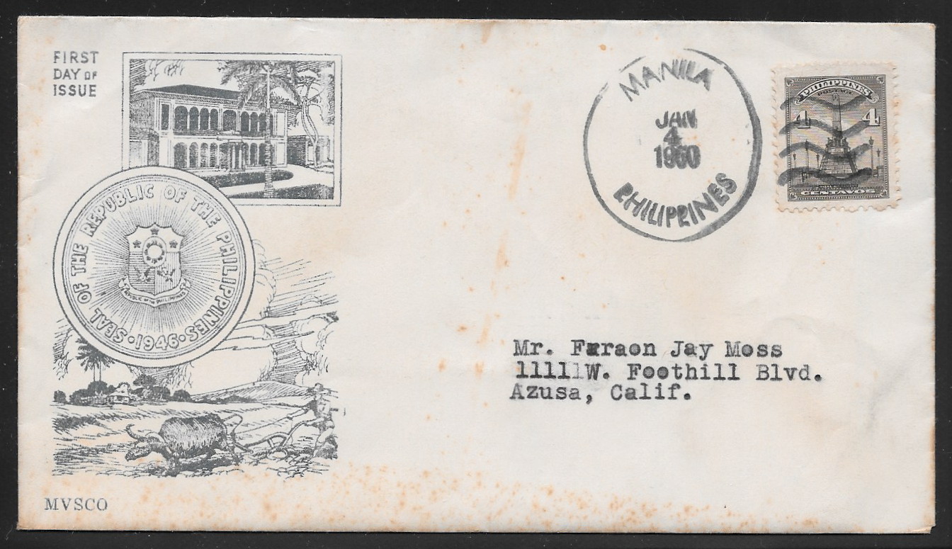 Philippines 1950 Cachet 